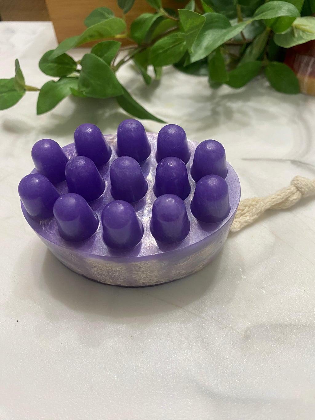 Lavender Massage Soap w/Loofa