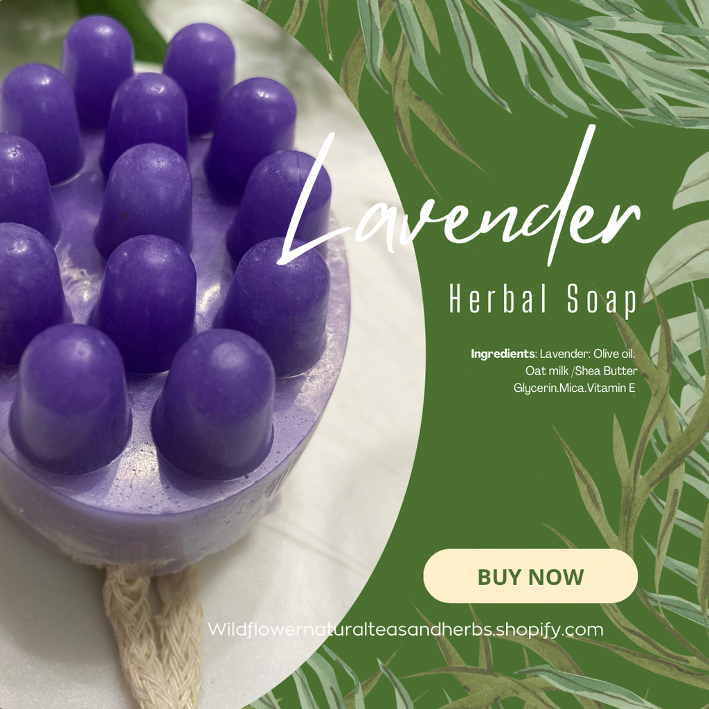 Lavender Massage Soap w/Loofa